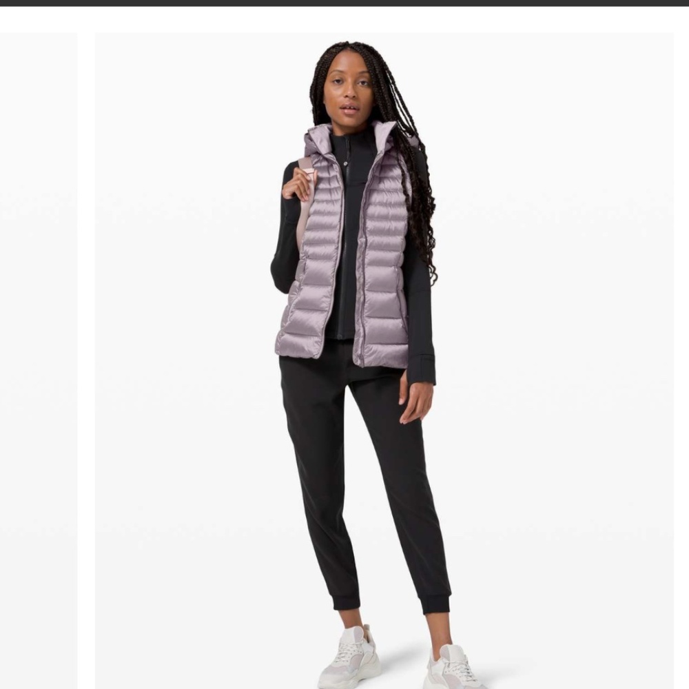 Lululemon athletica Brave the Cold Puffer Vest Size 10 Dark Chrome EUC